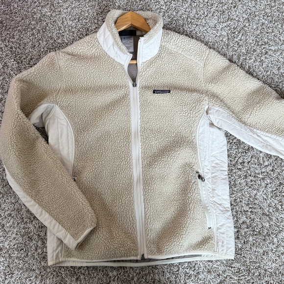 Patagonia Zip Up Jacket Fuzzy Off White Cream Size Large - Picture 9 of 12